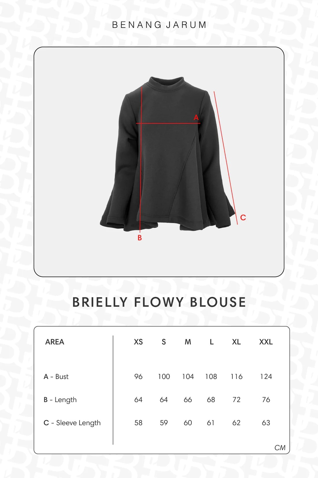 BRIELLY FLOWY BLOUSE - BENANG JARUM