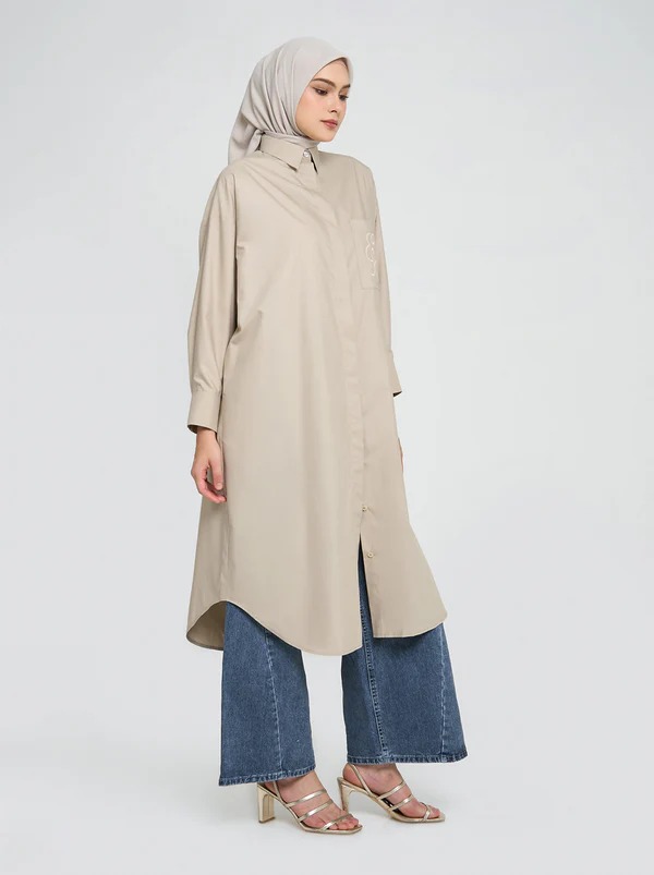 CALLA EMBROIDERY POCKET DRESS - KAMI