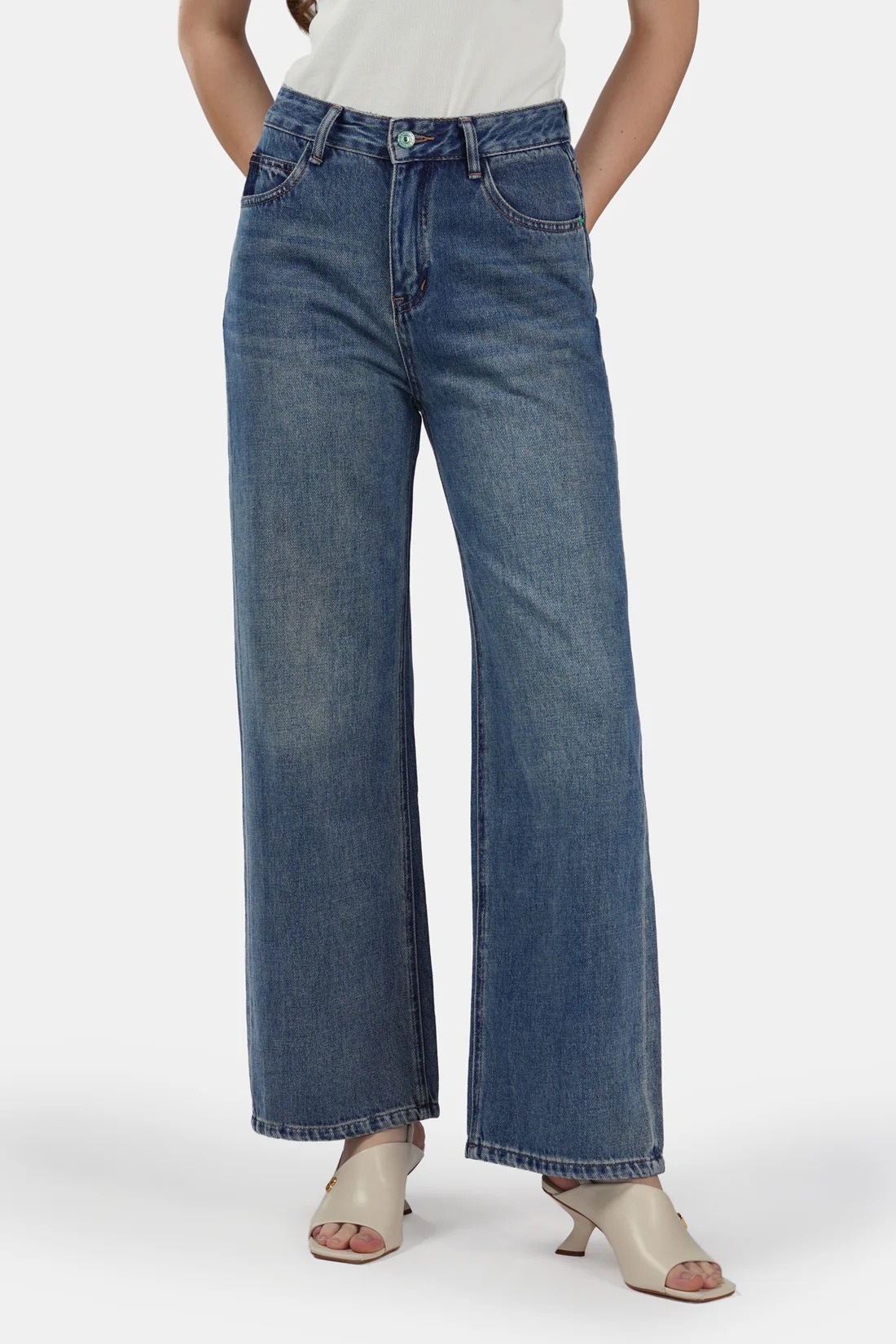 ELIETTE DENIM PANTS -BENANG JARUM