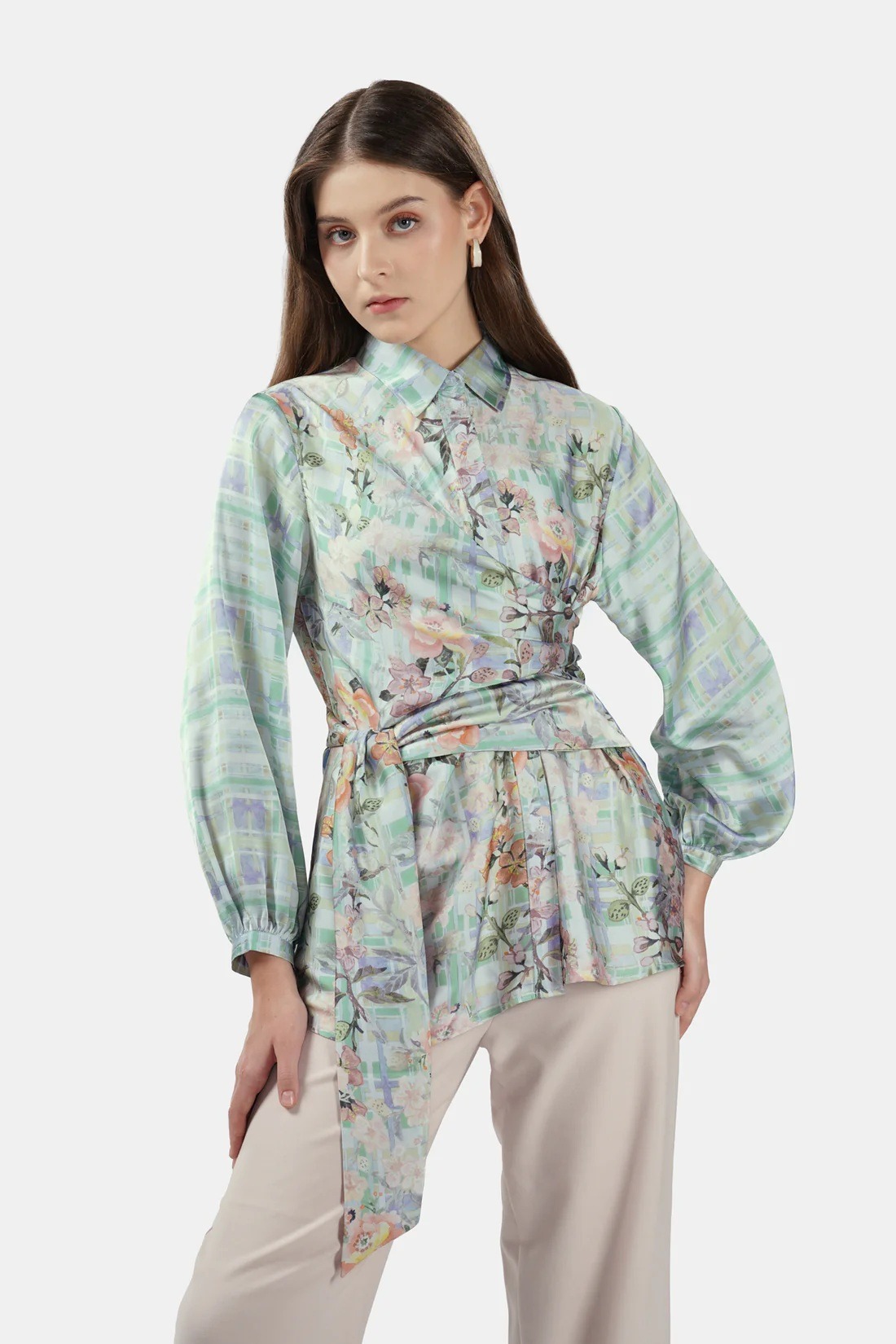 FIORI WRAP SHIRT - BENANG JARUM