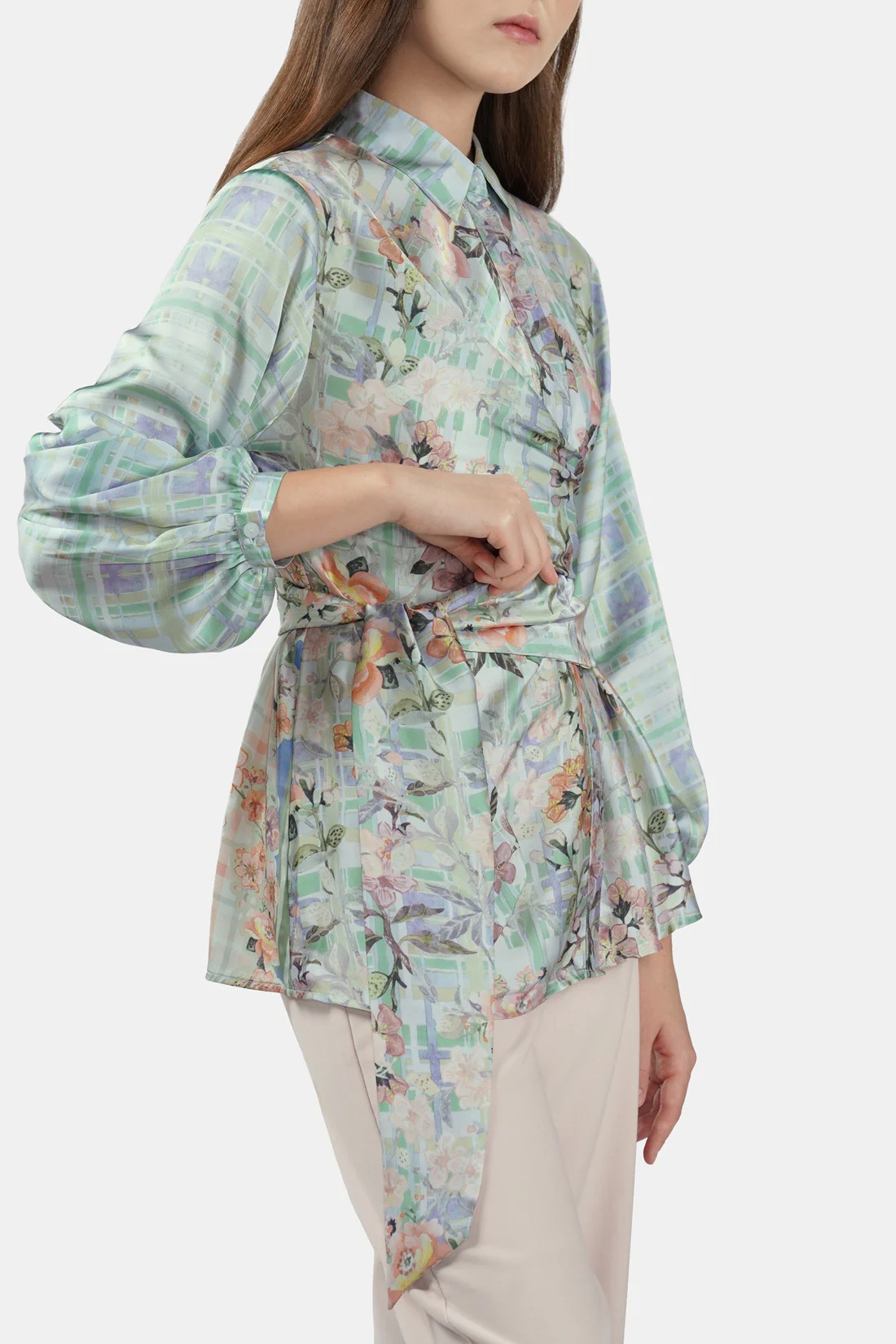 FIORI WRAP SHIRT - BENANG JARUM