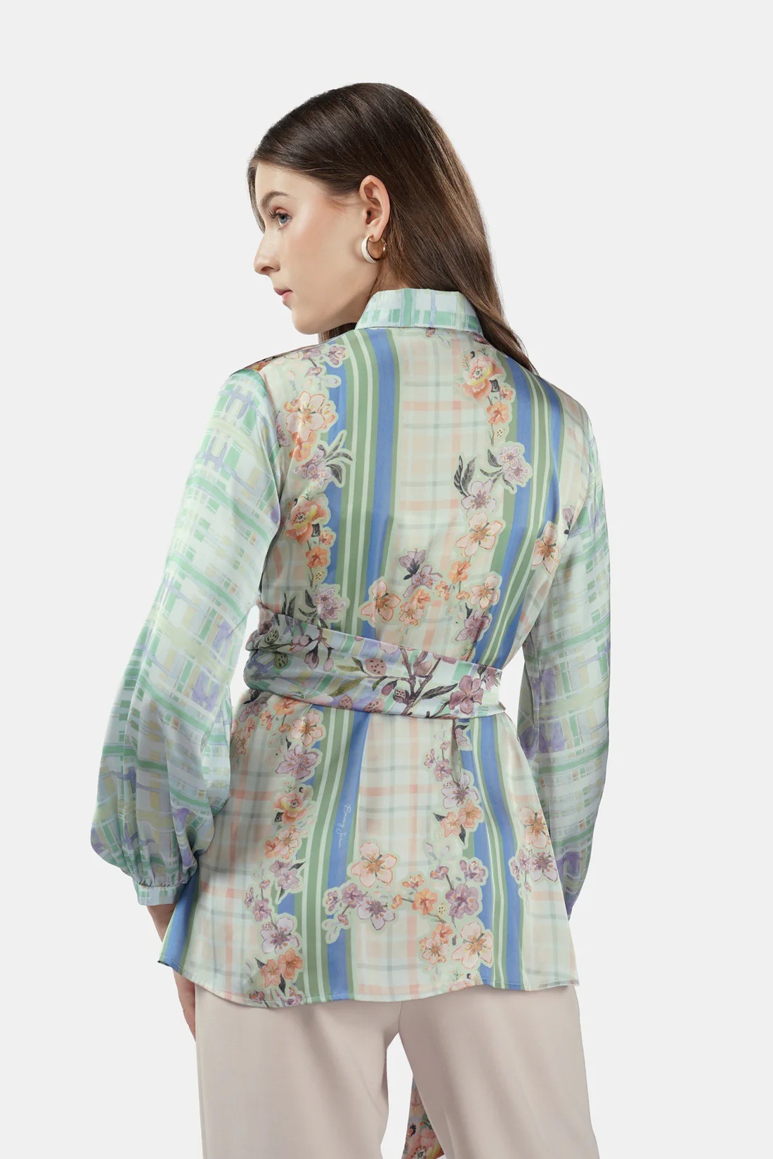 FIORI WRAP SHIRT - BENANG JARUM