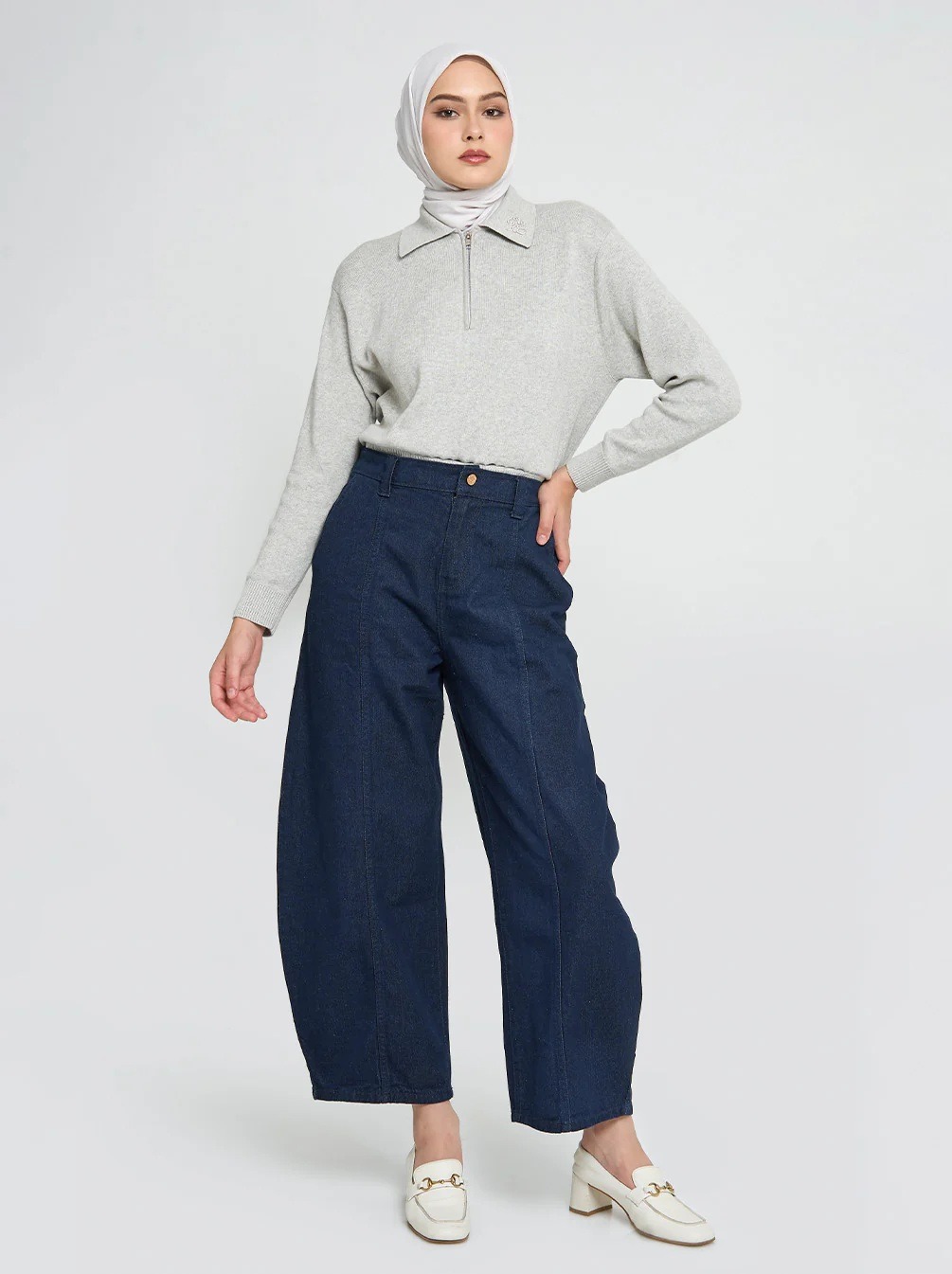 IVY BARREL JEANS PANTS - KAMI