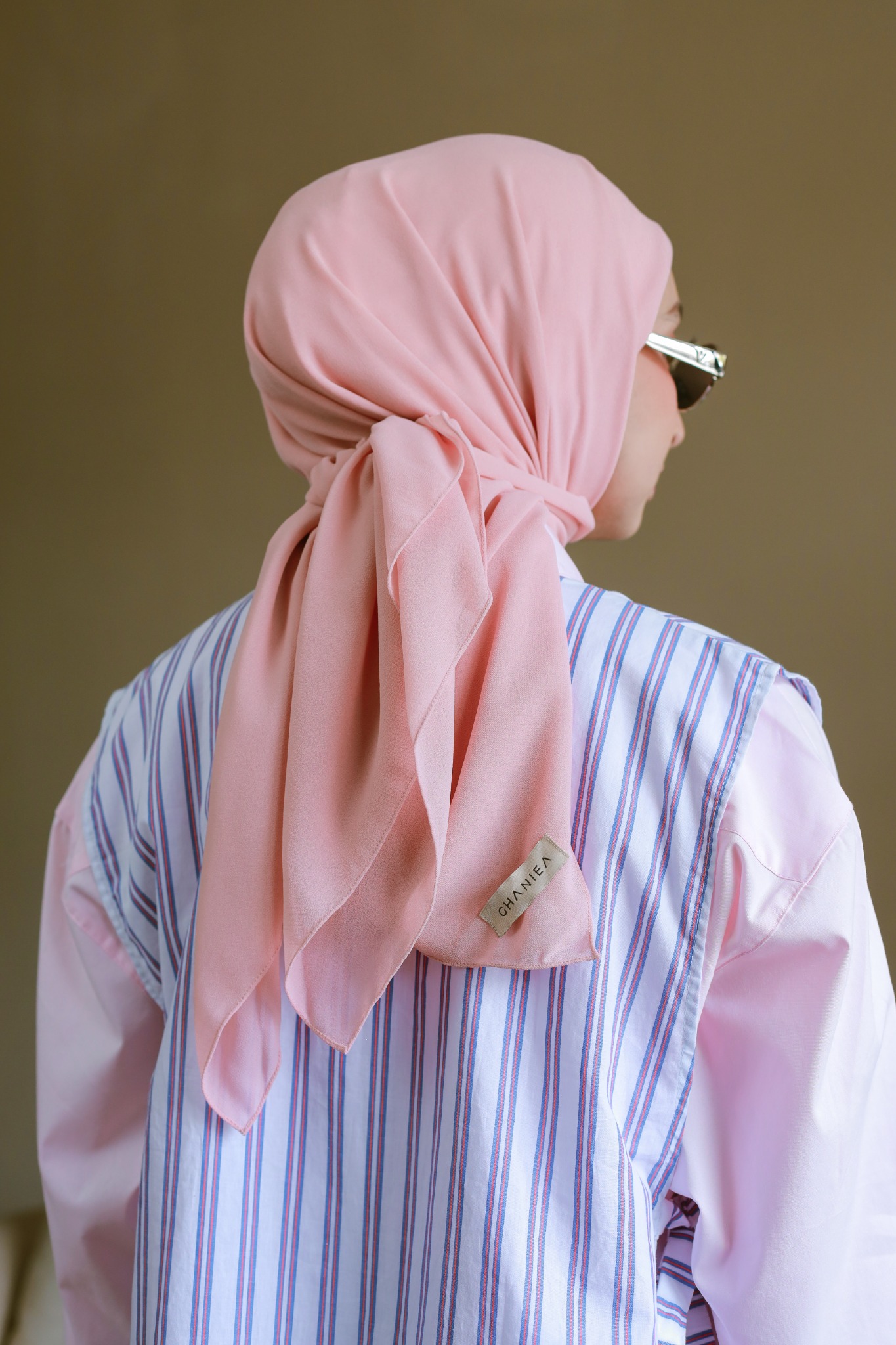 AUDREY COTTON STRIPE VEST - GHANIEA
