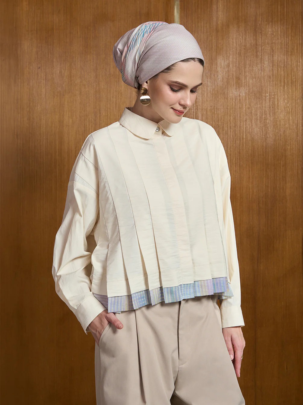ALINA PLEATED TOP - KAMI