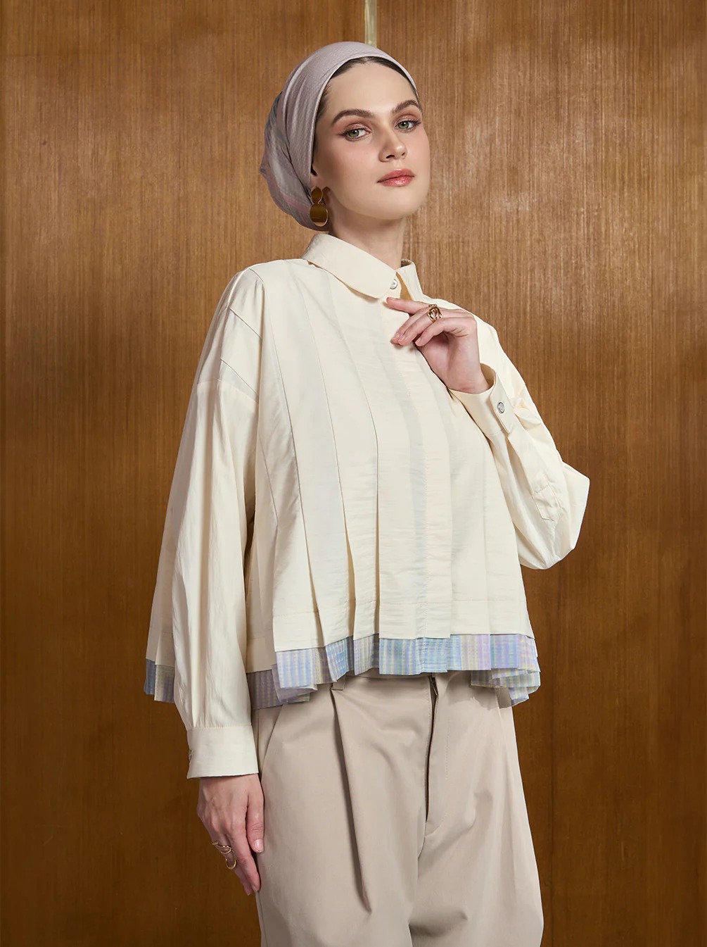ALINA PLEATED TOP - KAMI