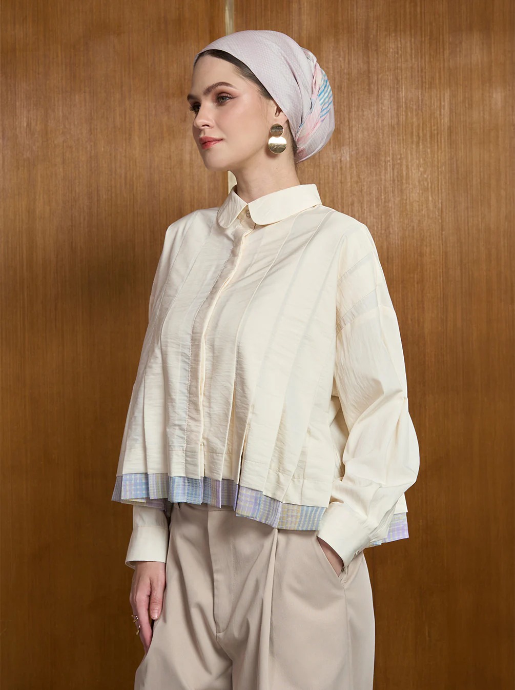 ALINA PLEATED TOP - KAMI