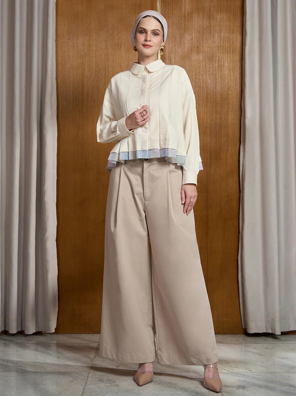 ALINA PLEATED TOP - KAMI