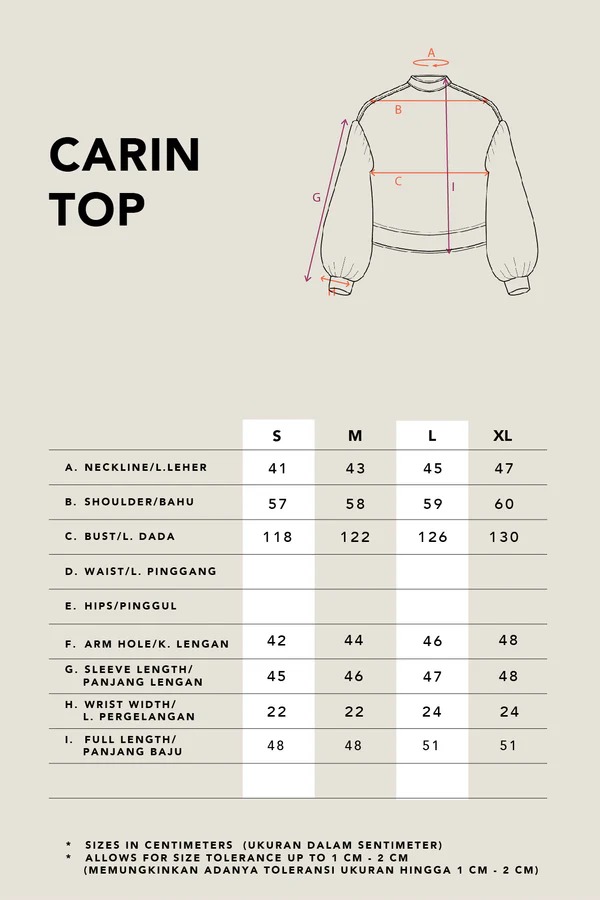 CARIN PUFF SLEEVES TOP - KAMI