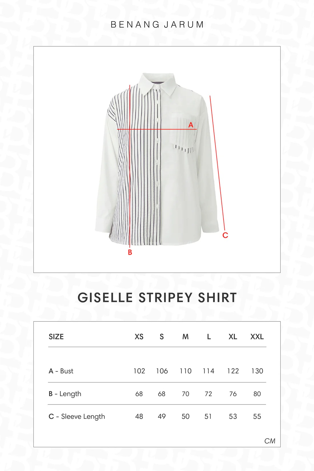 GISELLE STRIPEY SHIRT - BENANG JARUM