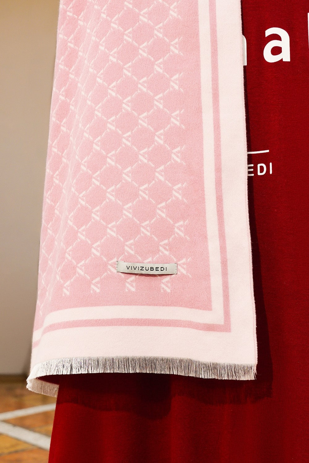 MONOGRAM LONG SHAWL - VIVI ZUBEDI