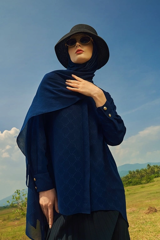 Image of SIGNATURE EMBOSSED TOP - VIVI ZUBEDI