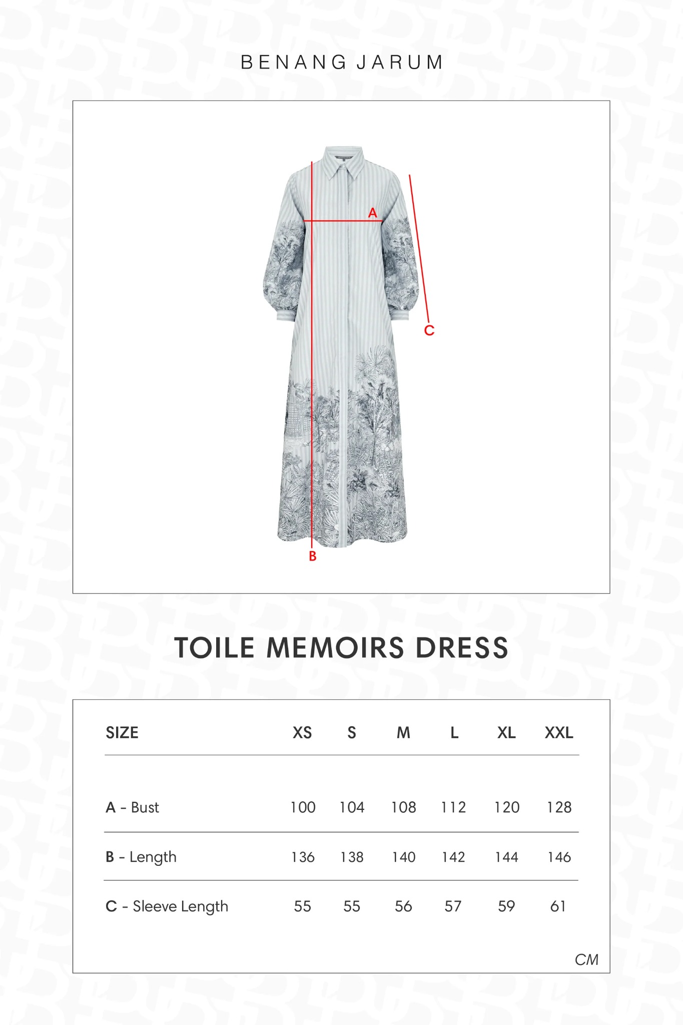 TOILE MEMOIRS DRESS - BENANG JARUM