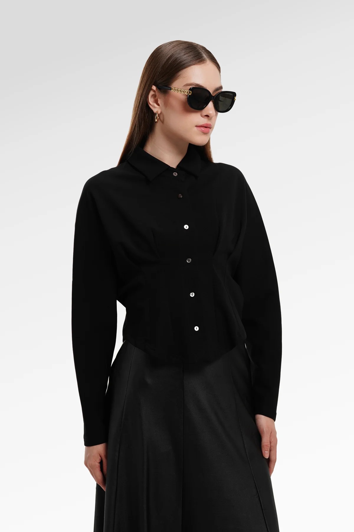 CALLEN CROP SHIRT - BENANG JARUM