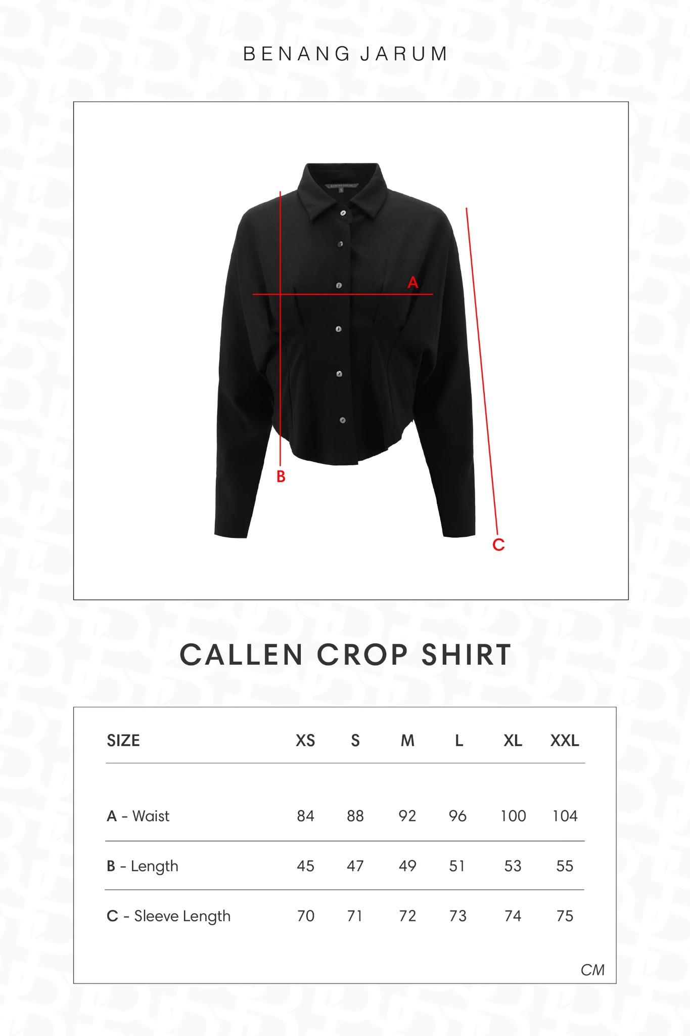 CALLEN CROP SHIRT - BENANG JARUM