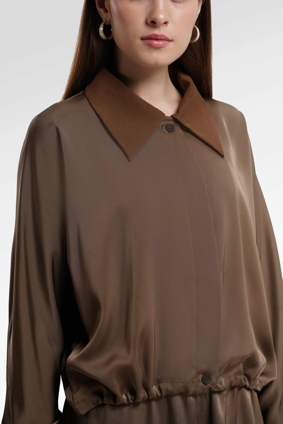 BELLA CROP SHIRT - BENANG JARUM 