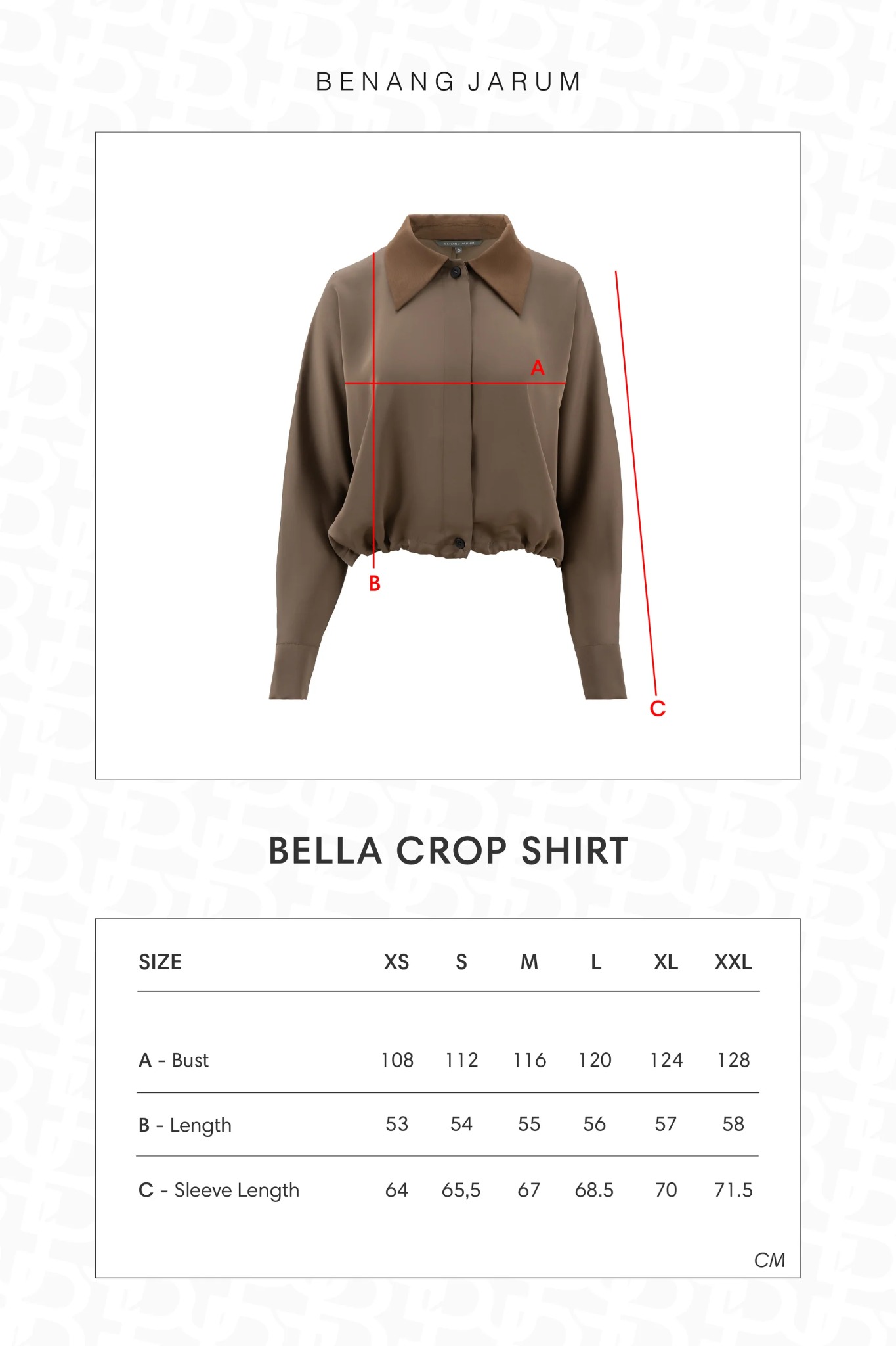 BELLA CROP SHIRT - BENANG JARUM 