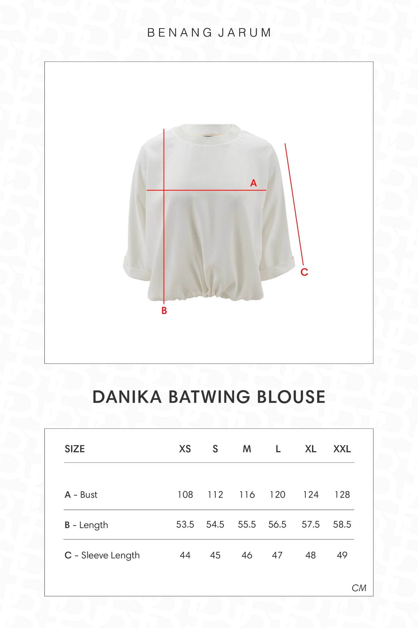 DANIKA BATWING CROP SHIRT - BENANG JARUM