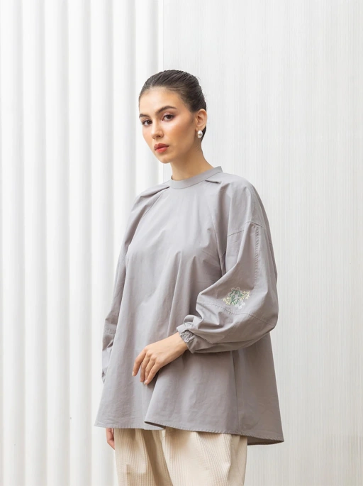 Image of SORA PUFF SLEEVES TOP - KAMI