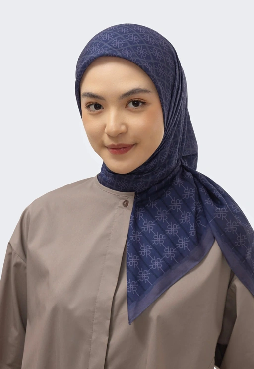 Image of SORAYA MONOGRAM SCARF -  RIA MIRANDA
