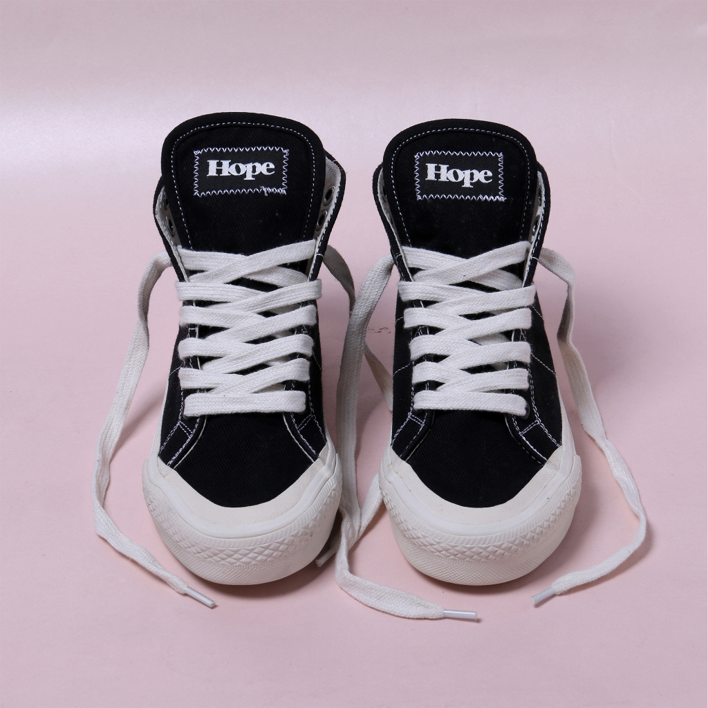 Sepatu HOPE Tinggi Tali BARA BLACK