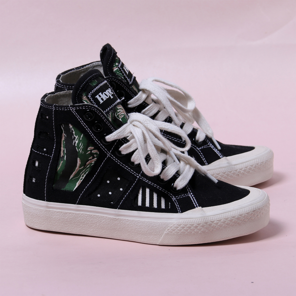 Sepatu HOPE Tinggi Tali BARA BLACK