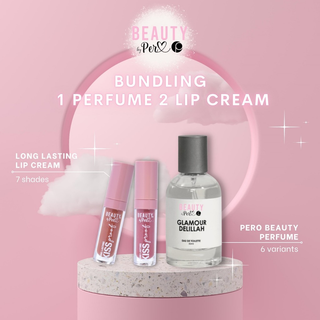 Set of 2 Lip Cream & Perfume EDT 30ML