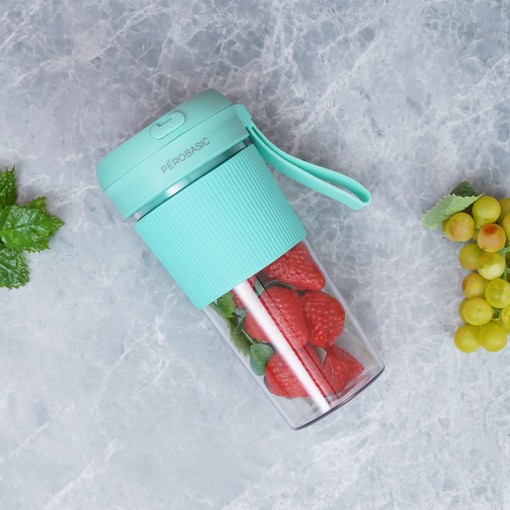 PERO Basic Portable Juicer 300ml / Mesin Portable Blender Jus Multifungsi - Pink, Green, Blue