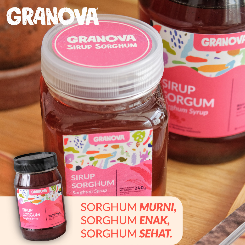 Granova - Sirup Sorgum / Sorghum Syrup / Pemanis Alami dari Sorgum (Vegan)
