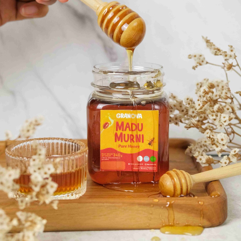 Granova - Madu Murni Randu 240gr (Premium, Madu Asli 100%, Sehat, Natural)