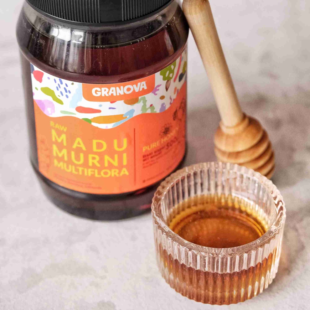 Granova - Madu Murni Multiflora 500gr (Premium, Madu Asli 100%, Sehat, Natural)
