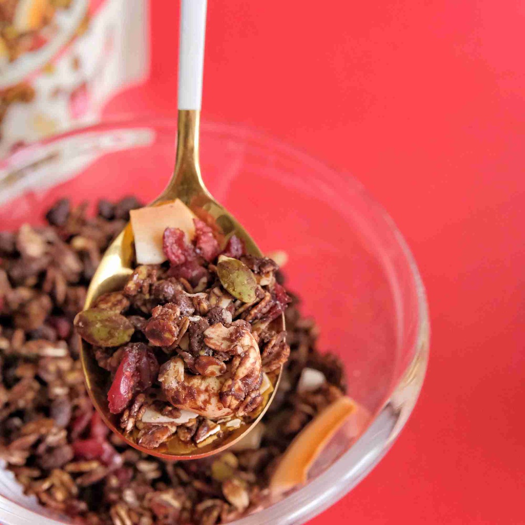 Granova - Granola Chocolate Cranberry (Coklat & Kranberi) 100gr / 270gr - Sereal, Sarapan Sehat, Halal