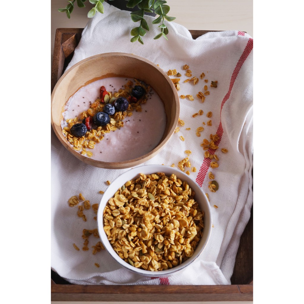 Granova - Granola 1 kg x 1 pc (Honey Almond, Choco Cranberry, Berry White, Banana Walnut) - Sereal, Sarapan Sehat, Halal
