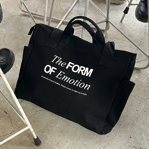 Image of The Form Of Emotion Tote Bag Black