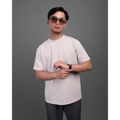 Image of Russtudio - Kaos Polos Crockery | Kaos Polos Bahan Knit ( Bertekstur )