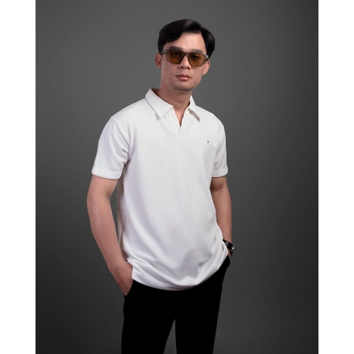 Image of Russtudio - Polo Shirt Pria BW - Mens Polo Shirts