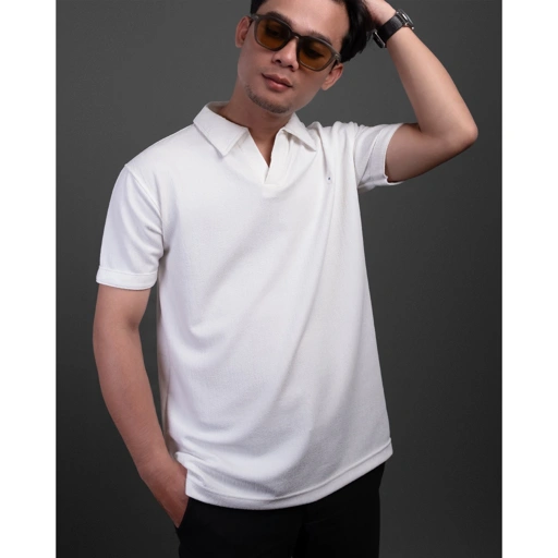 Image of Russtudio - Polo Shirt Pria BW - Mens Polo Shirts
