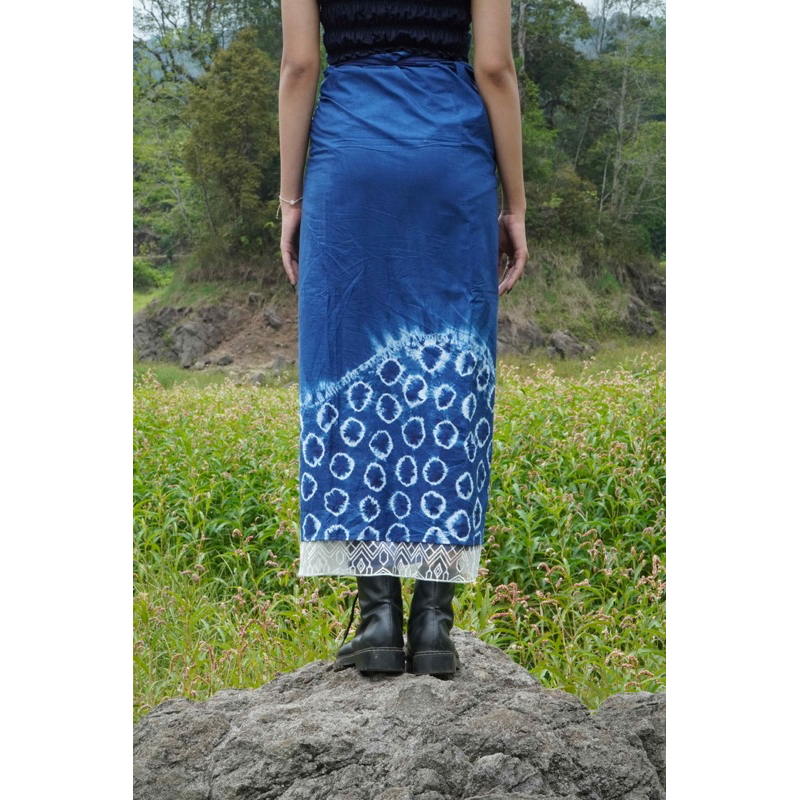 BOOLAO Kanoko Saroong Shibori Wrap Skirt (Rok Ikat Lilit)