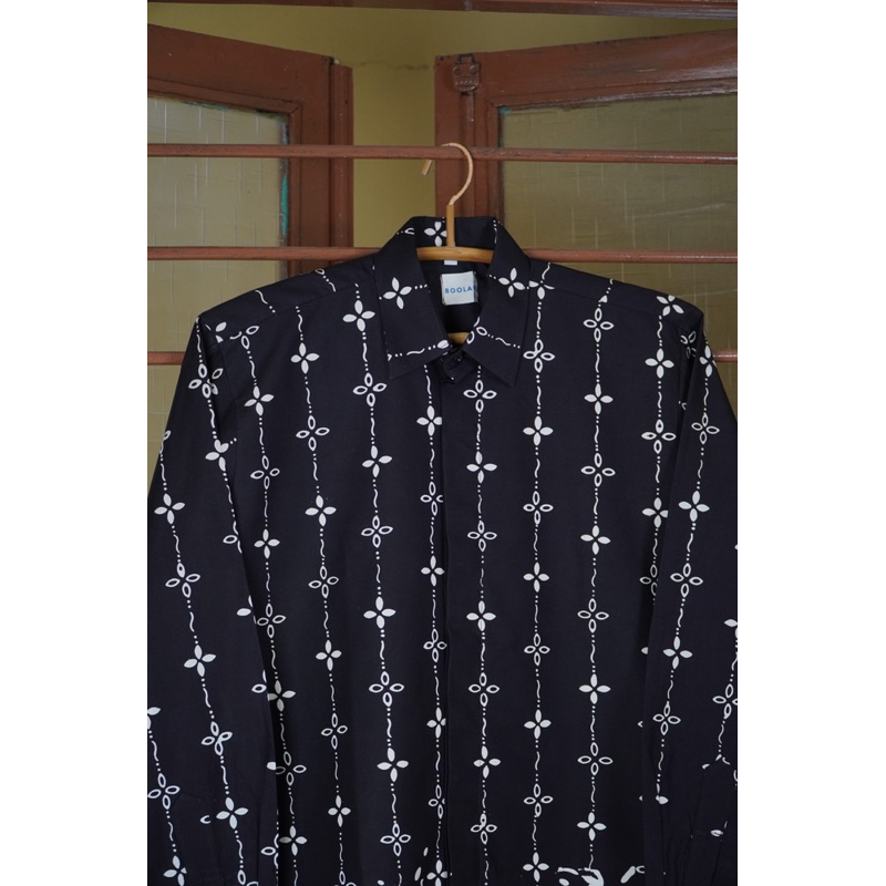BOOLAO Kumeli Kemeja Panjang - Hitam Black