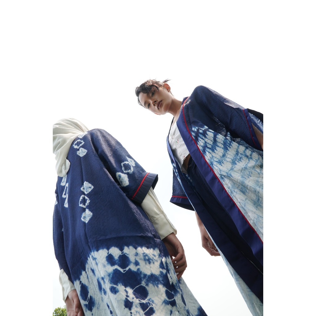 BOOLAO Arashi Midi Outer Shibori