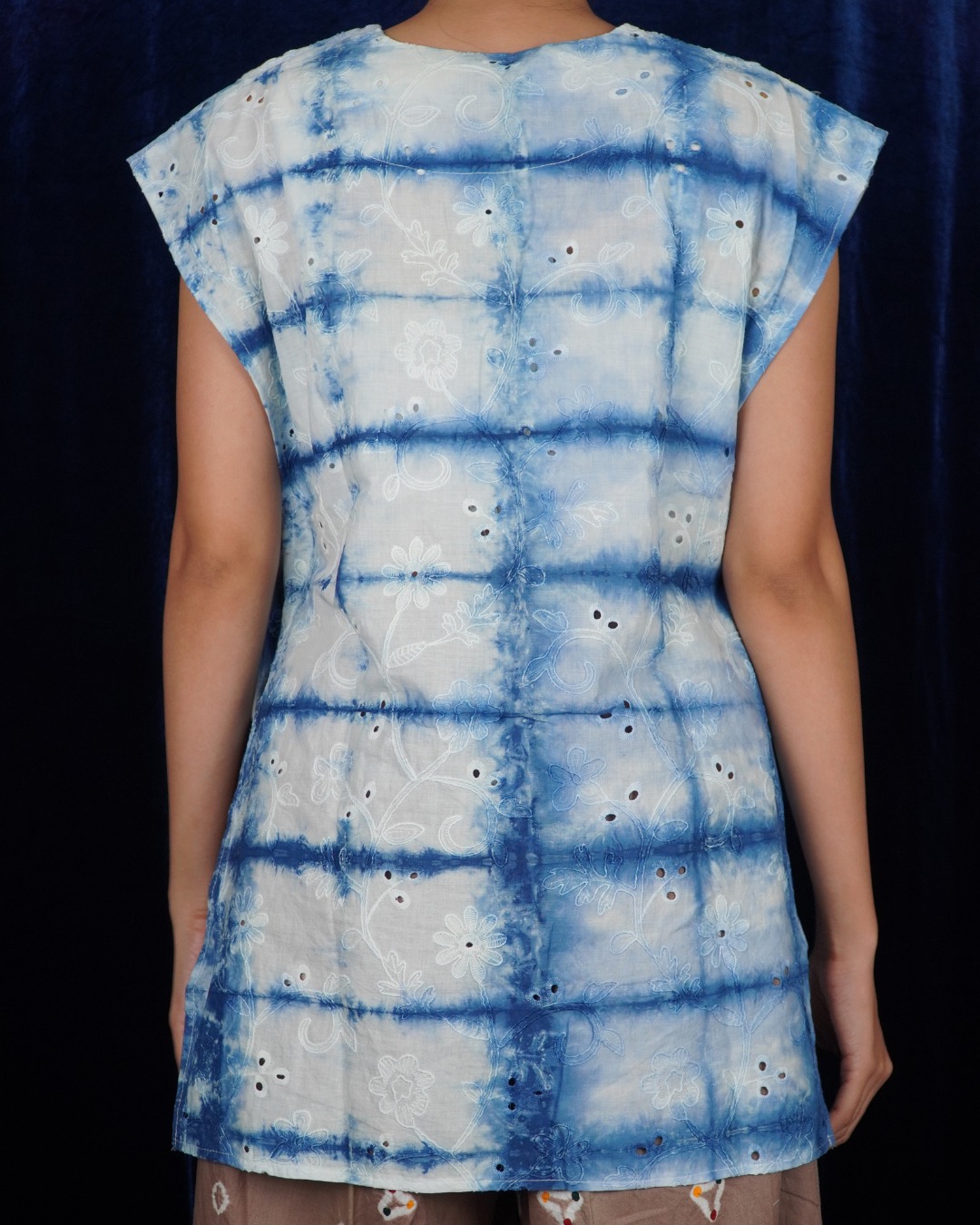 BOOLAO Kebaya Outer Rembulan Shibori Hana Detachable (Bongkar Pasang)