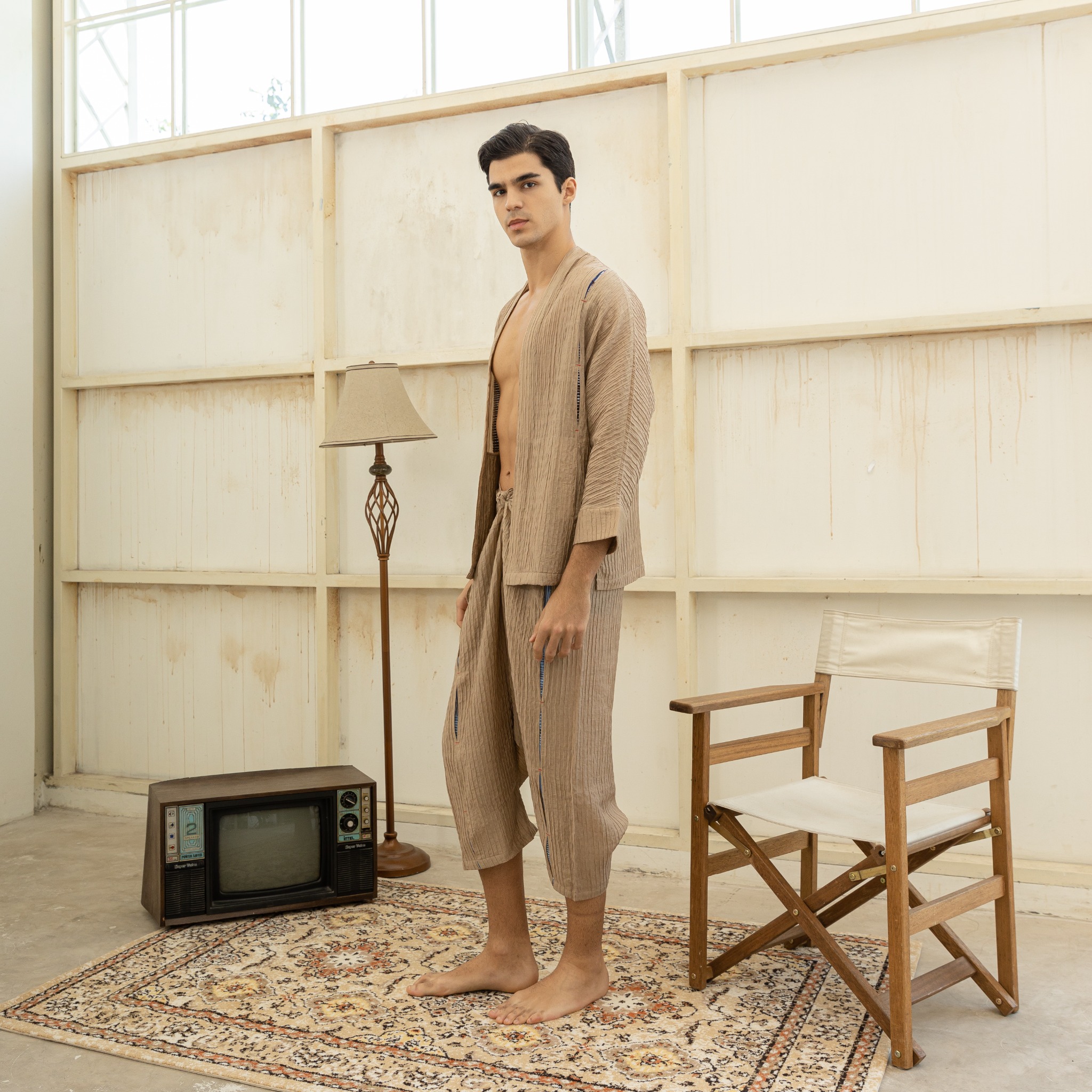 BOOLAO Cingkrang Wrap Pants - Brown
