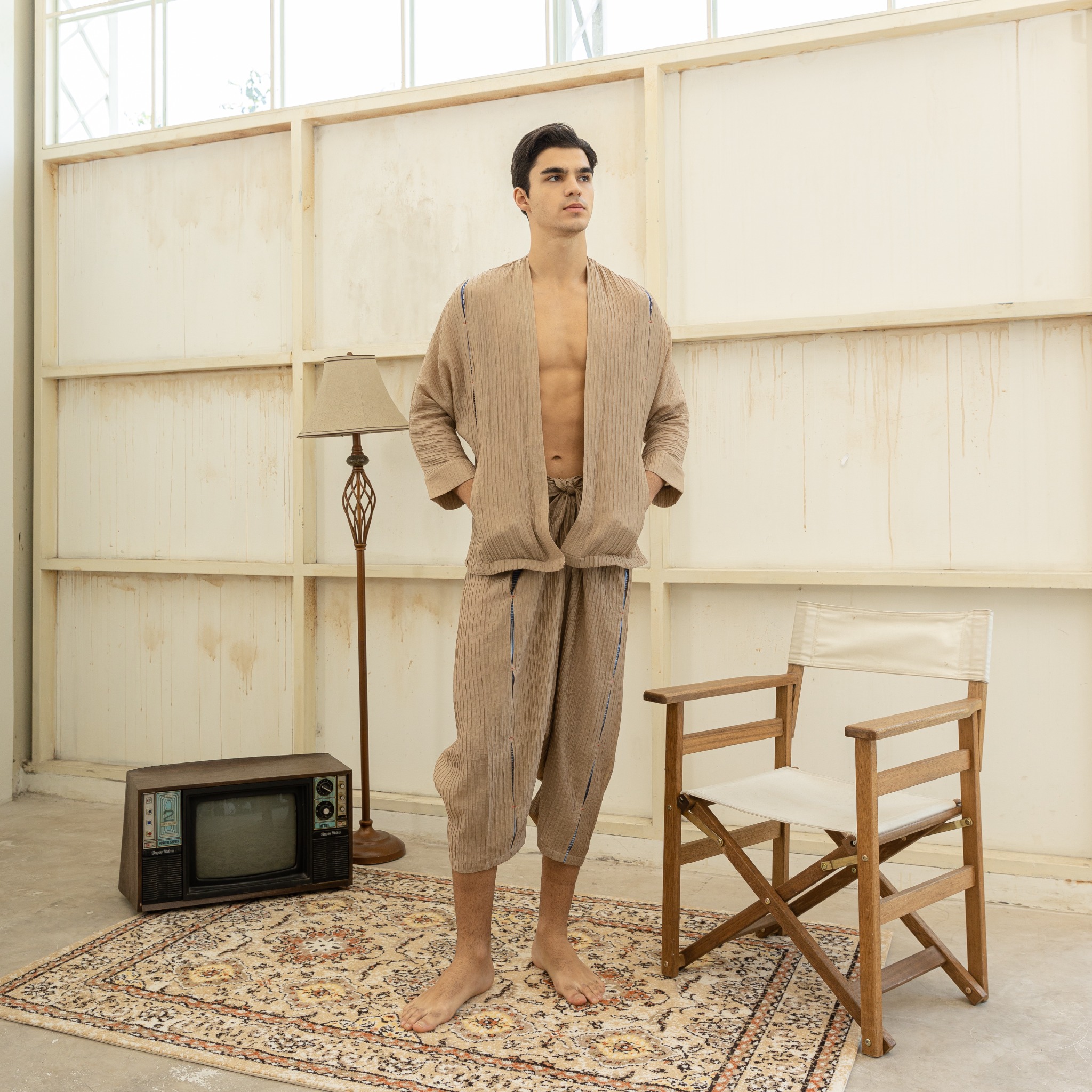 BOOLAO Cingkrang Wrap Pants - Brown
