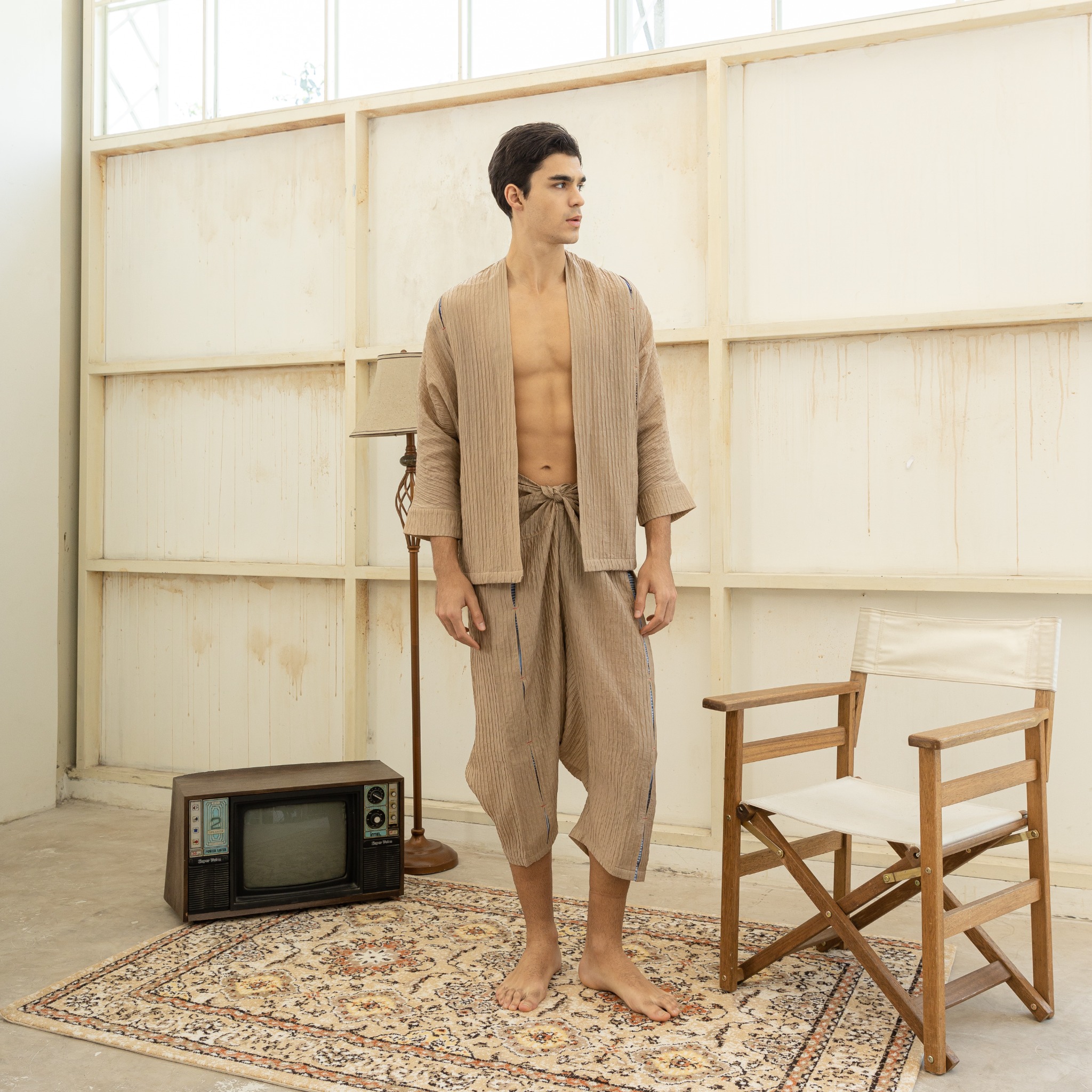 BOOLAO Cingkrang Wrap Pants - Brown