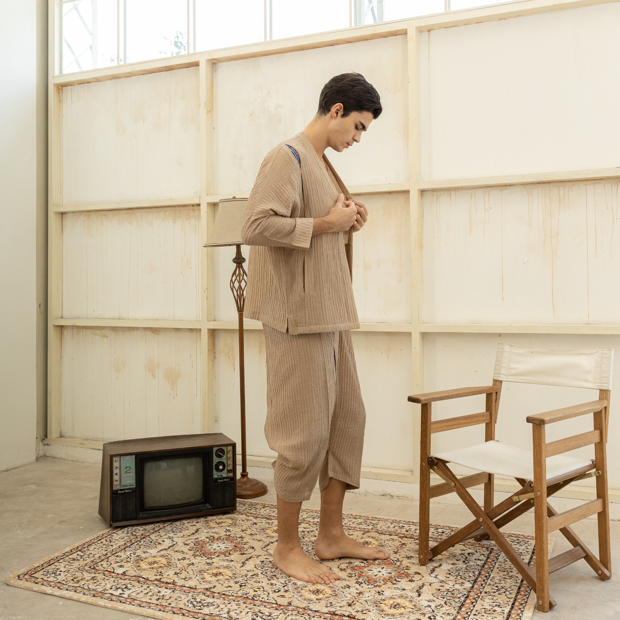 BOOLAO Cingkrang Wrap Pants - Brown