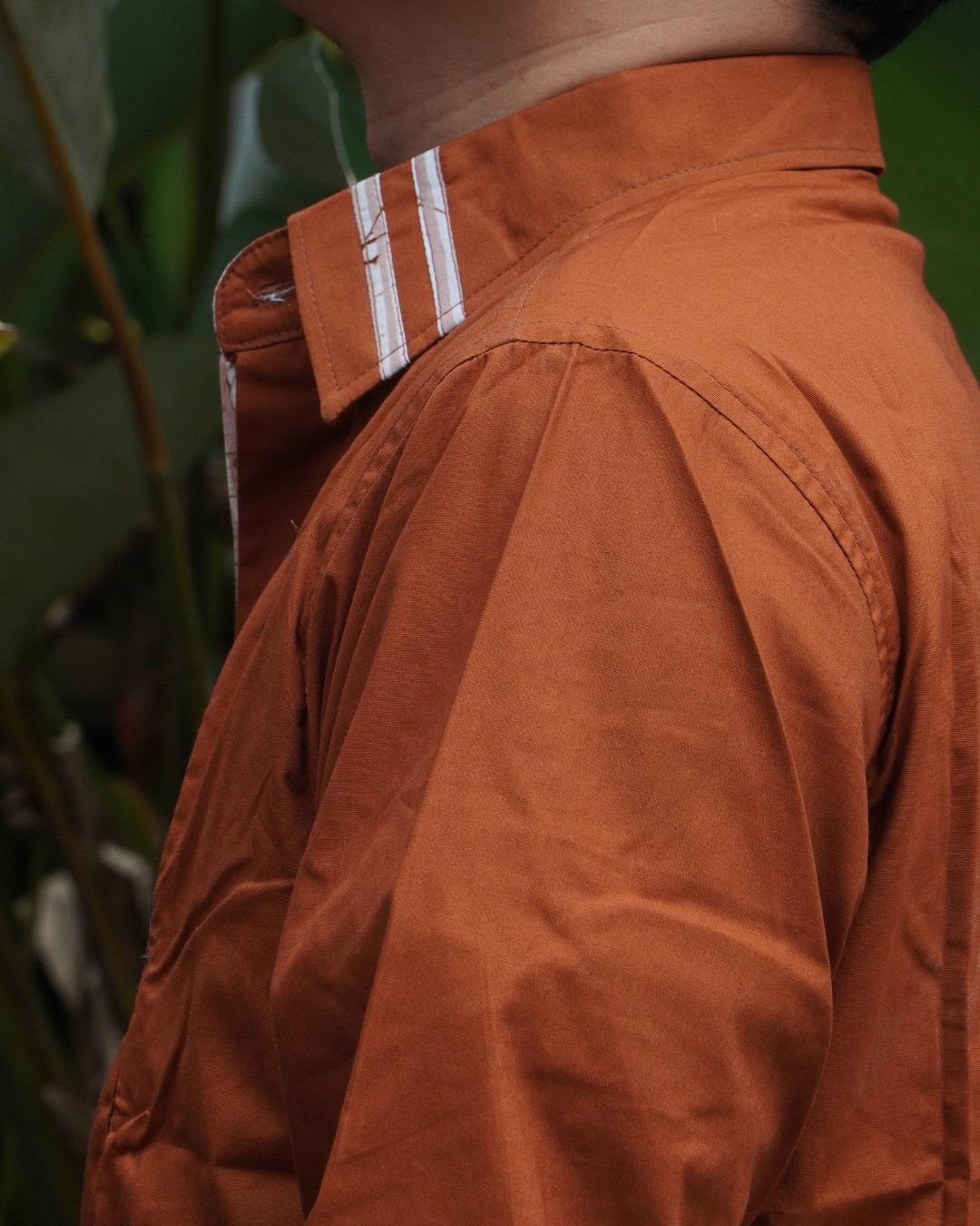 BOOLAO Kemeja Pria Glimpse Shibori - BrownJacquard Batik