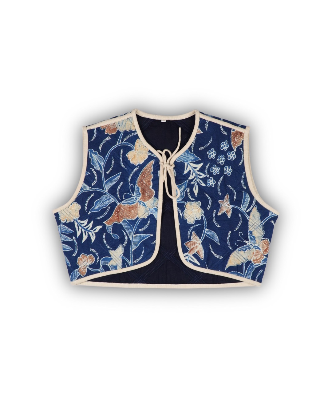 BOOLAO Puffy Ethnic Batik Vest