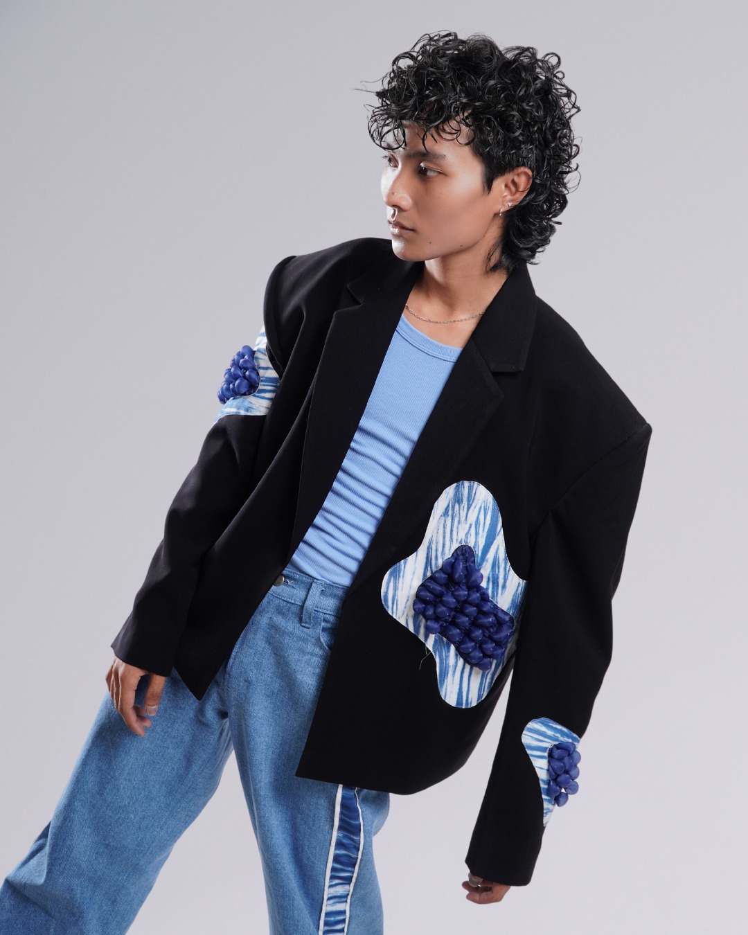 BOOLAO Trumbu Oversize Blazer - Black