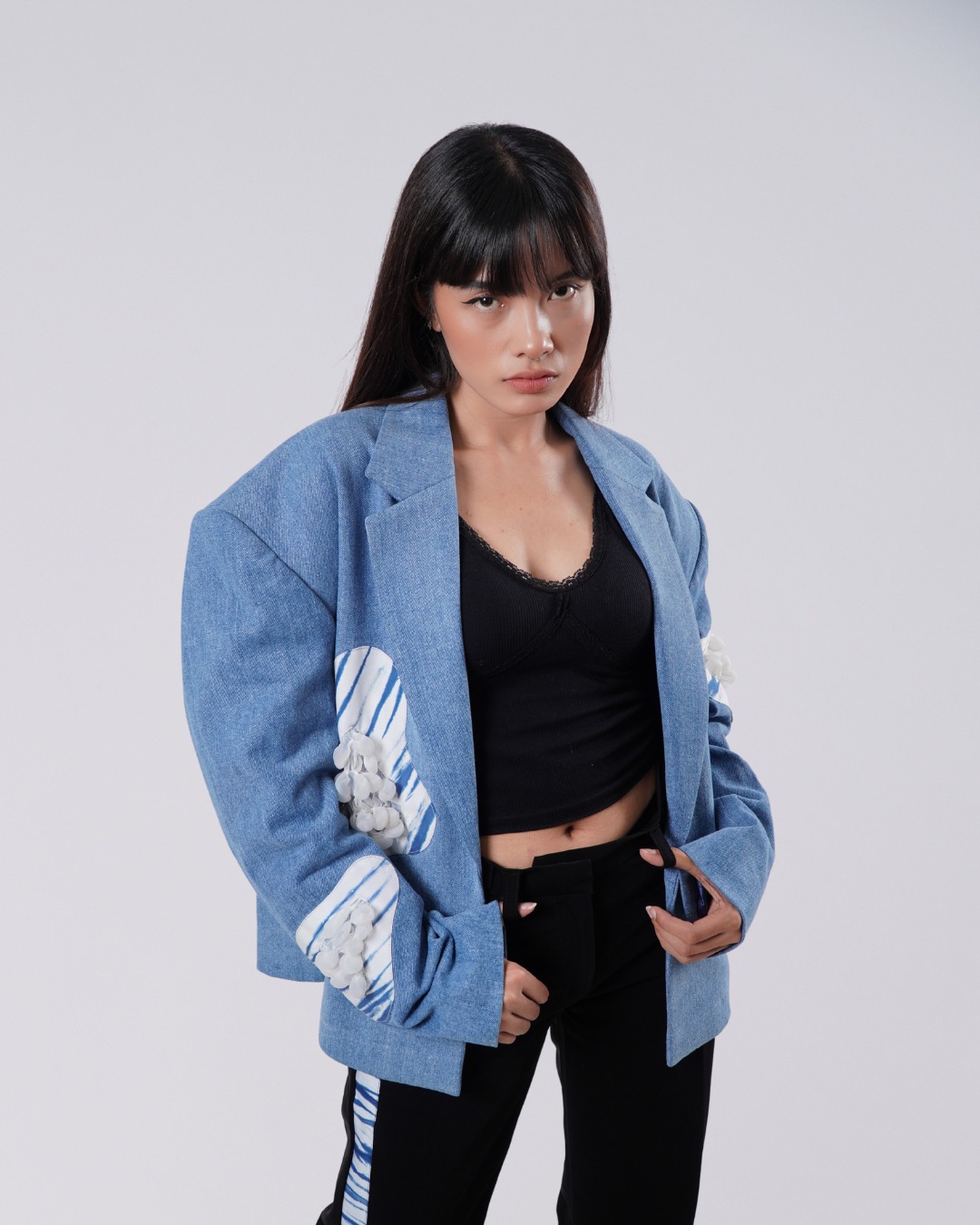 BOOLAO Trumbu Oversize Blazer - Denim