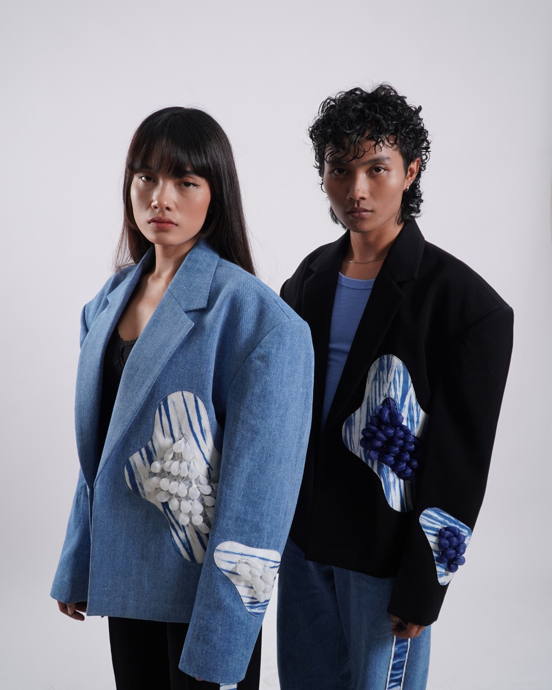 BOOLAO Trumbu Oversize Blazer - Denim